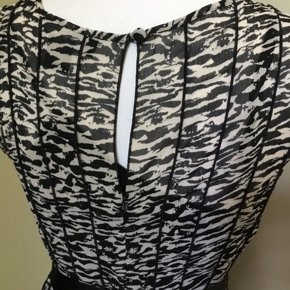 JESSICA HOWARD leopard chiffon print dress 4P/SP - Picture 4 of 6